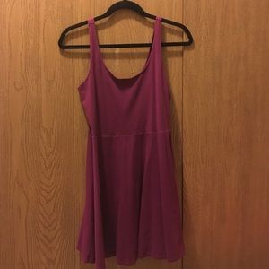 Maroon sleeveless dress