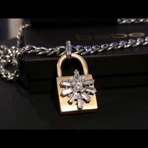 Bebe Padlock Pendant Necklace