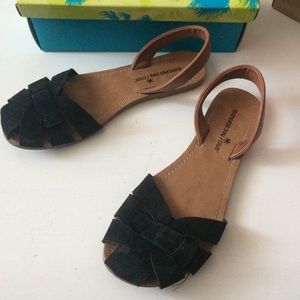 Black closed toed sandal