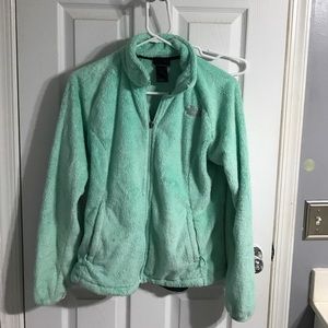 Mint green North Face fleece (medium)