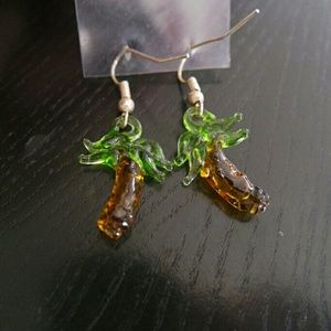 ⚡SALE⚡🌴Palm tree shaped glass earrings from MX