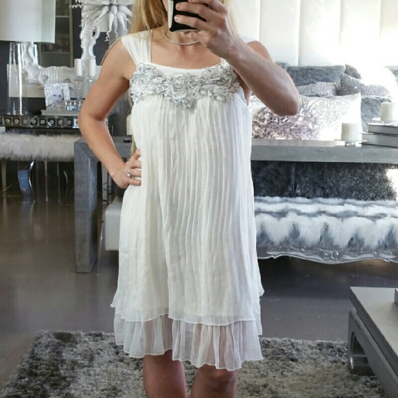 WAS $34SUMMER SALECHIC PLATED DRESS/TOP - Picture 4 of 4