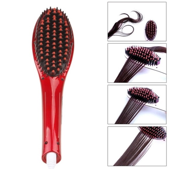 Hair Brush Straightener