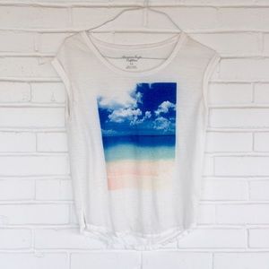 Soft & Thin Sleeveless Beach Graphic T Shirt