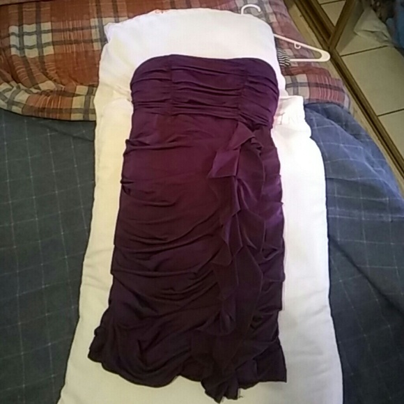Small dark purple body tight dress - Picture 1 of 4