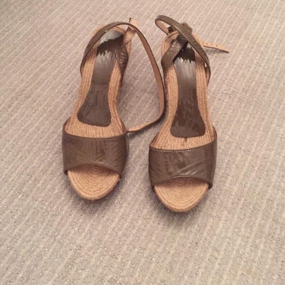 Leather wrap around wedges - Picture 1 of 2