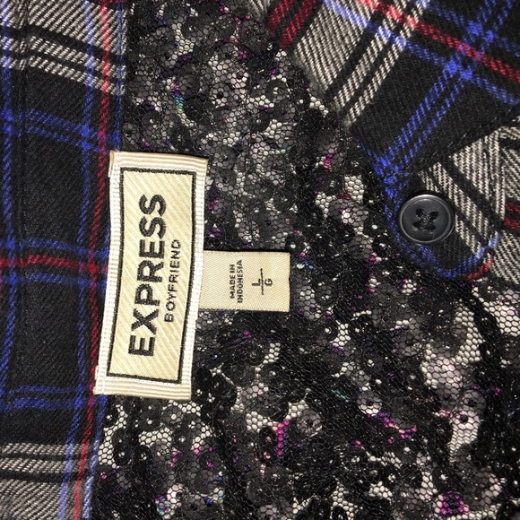 Adorable Sequined Flannel - Picture 3 of 3