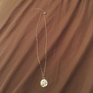 "B" necklace