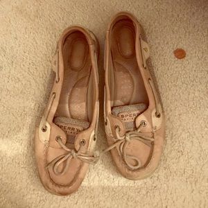 Woman's Tan sperry's