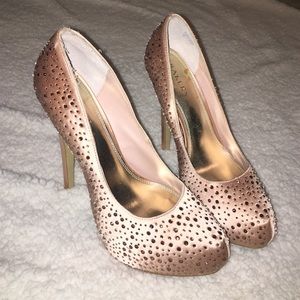Baker's rose gold heels