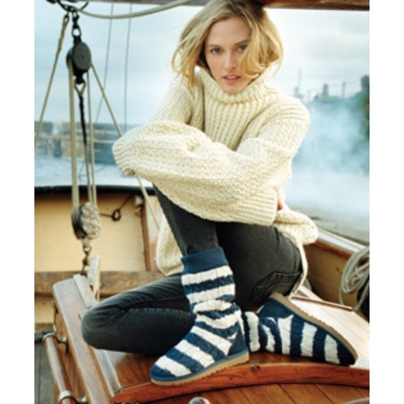 UGG Stripe Cable Knit Boot