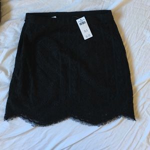 Hollister Black Lace Skirt