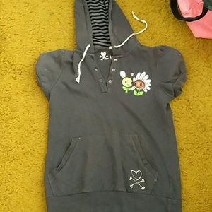 Tokidoki Cap Sleeved Hooded Top