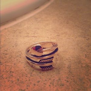 James Avery arrow and heart ring