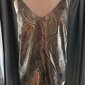 J. Crew Metallic Paisley Tank - never worn!