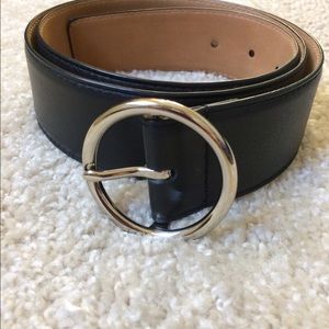 Michael Kors Black Leather Belt L