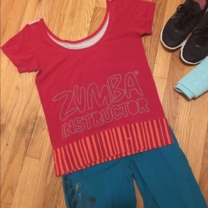 Zumba instructor short-sleeve top