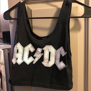 AC/DC cropped tank