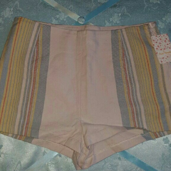 Free People Striped Shorts - Picture 2 of 4