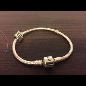 Pandora bracelet with removable "s" charm