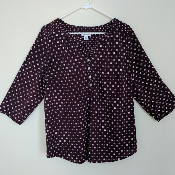 Wine colored blouse