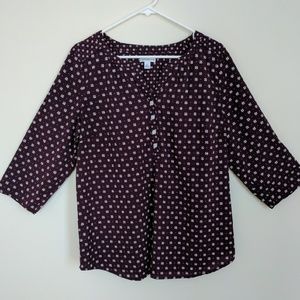 Wine colored blouse