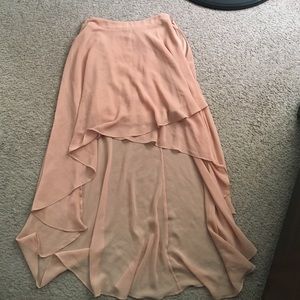 High/low skirt