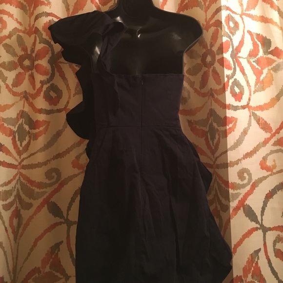 ASOS One Shoulder Dress with Ruffle - Picture 4 of 4