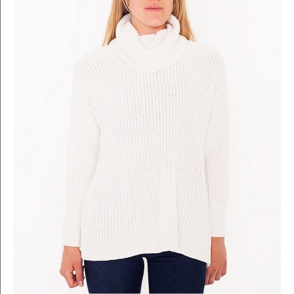 Oversized cotton fisherman turtleneck - Picture 1 of 2