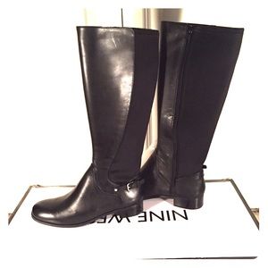 Nine West Symphony Round Toe Knee-High Boots