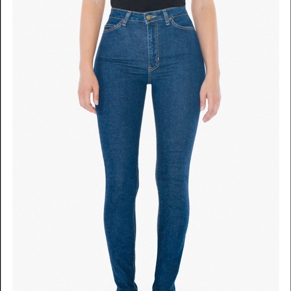 Denim pencil pants