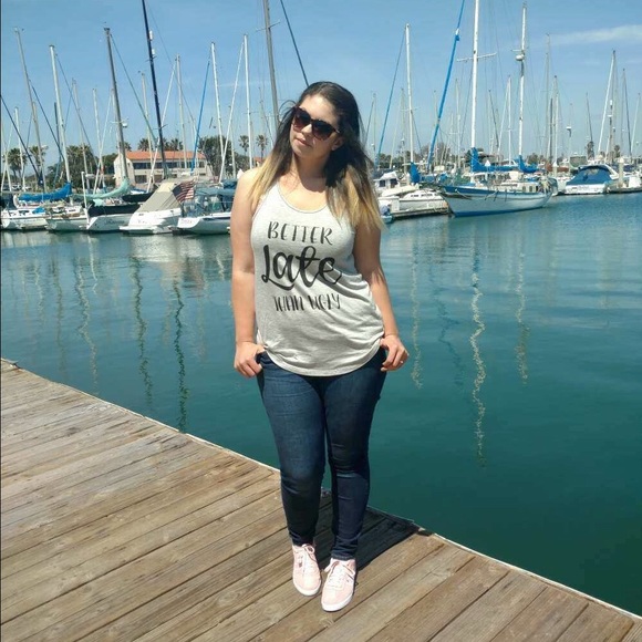 $6 CLEARANCE LAST 1 “Better Late Than Ugly" Tank - Picture 4 of 7