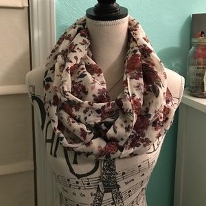 Floral infinity scarf