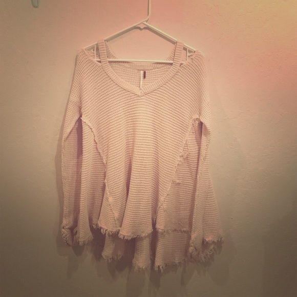 Free people cold shoulder sweater