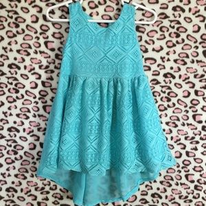 3T Turquoise Hi-Lo Dress 3T Turquoise Hi-Lo Dress