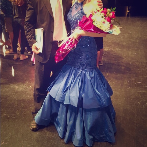 Royal blue Cherry Hill prom dress