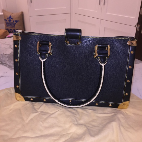 LOUIS VUITTON BLACK SUHALI BAG - Picture 3 of 4