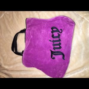Juicy- large purple velvet purse.
