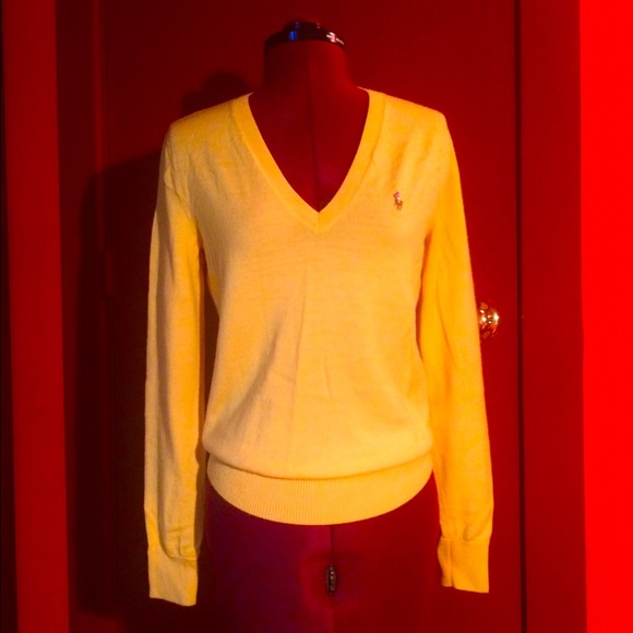 Ralph Lauren Sport Yellow Wool Sweater / Pullover