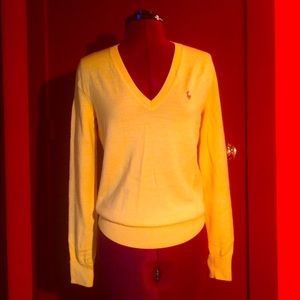 Ralph Lauren Sport Yellow Wool Sweater / Pullover