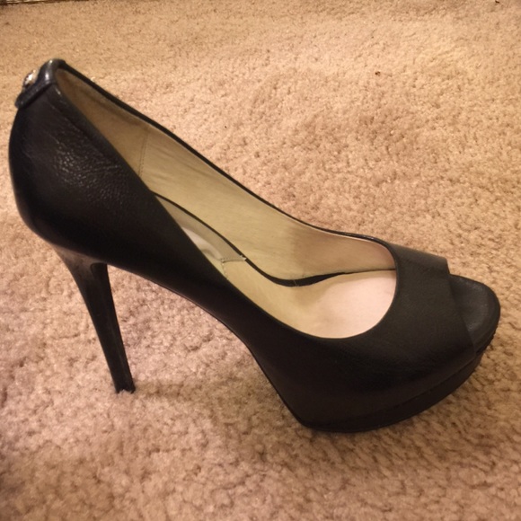 MICHAEL Michael Kors Black Leather Heels