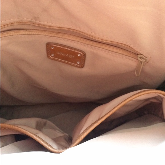 Nine West tall tan purse - Picture 2 of 4