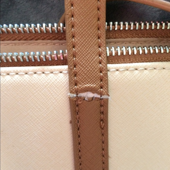 Nine West tall tan purse - Picture 3 of 4