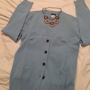 J. Crew wool/cashmere cardigan with pockets