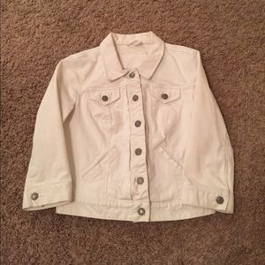 Like new white jean jacket