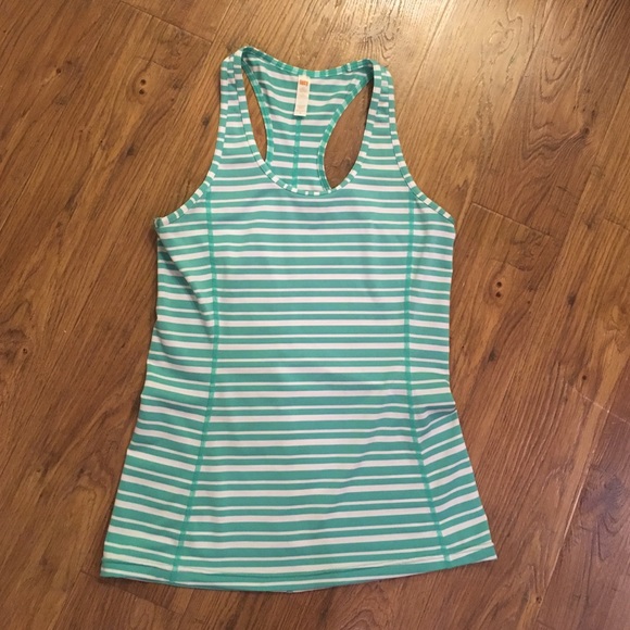 Mint Green Lucy Striped Racerback Tank