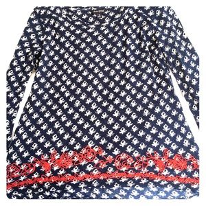 Lucky Brand 3/4 sleeves printed shirt