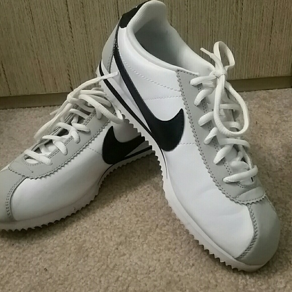 White black gray nike cortez