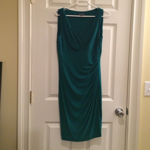 Ralph Lauren Emerald green date dress