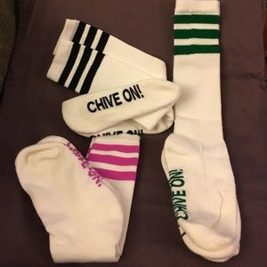 The Chive knee high Chive On! Socks